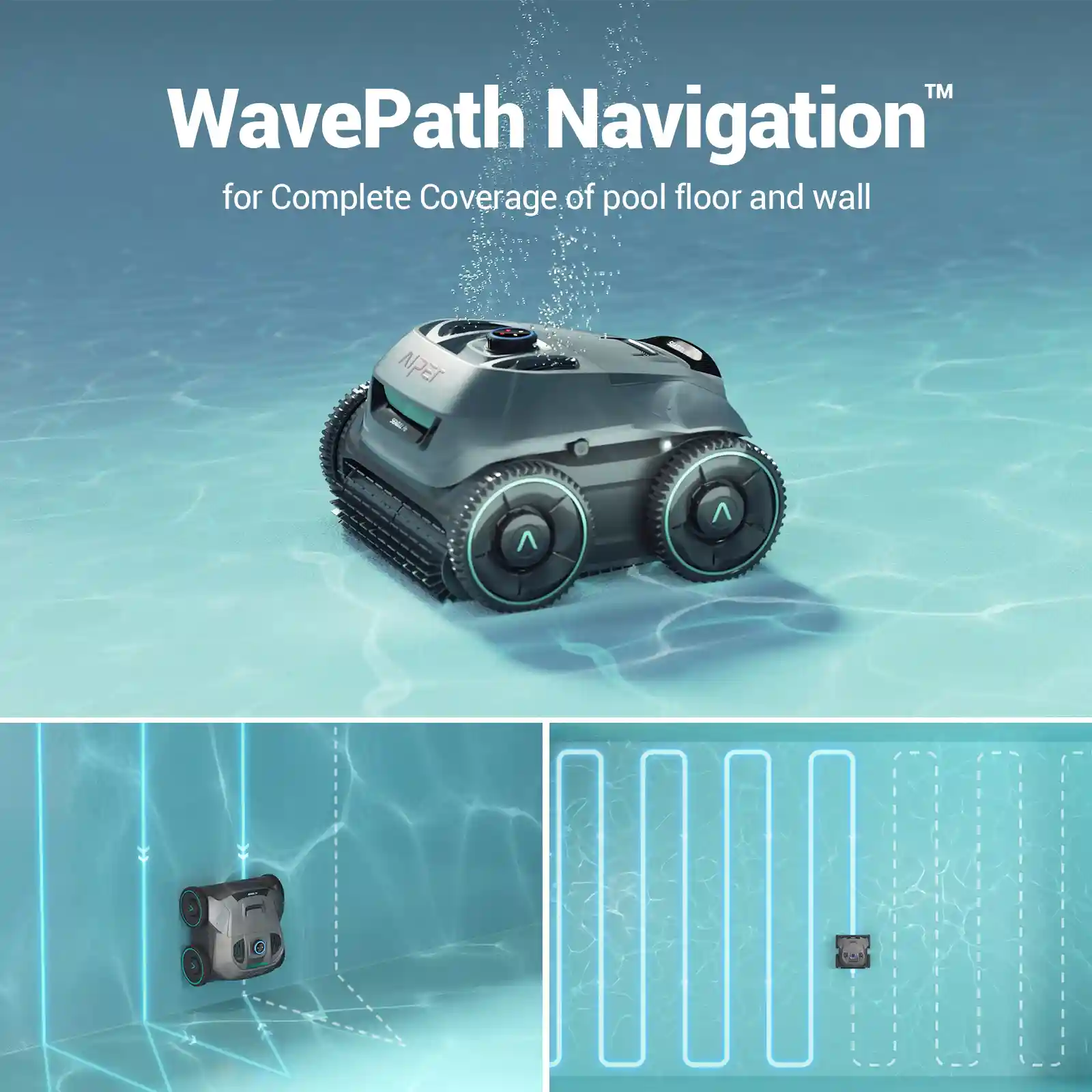 Seagull Pro Lite robot de curățat piscina, fără fir Aiper